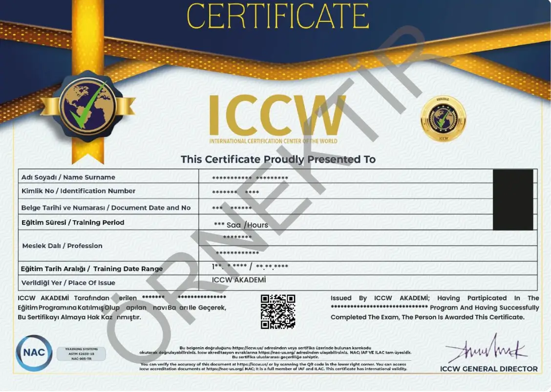 ICCW Uzmanlık Sertifikası